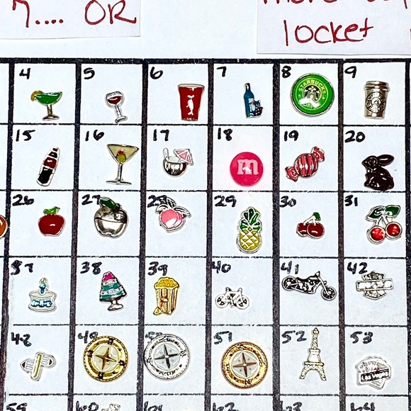 LC-#11 (4X) Food & Travel locket charms - Picture 4 of 9